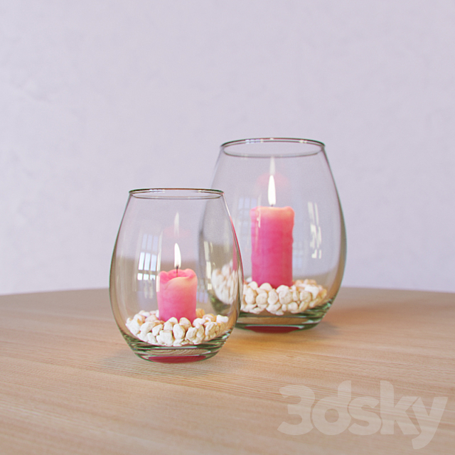 Candles in a vase 3DSMax File - thumbnail 2