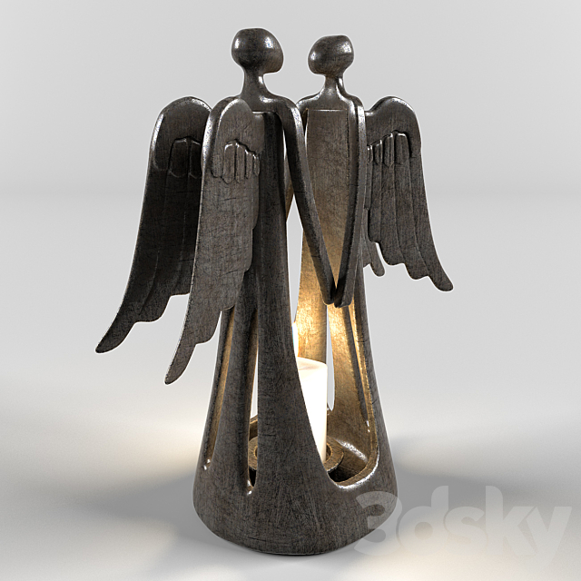 Candlestick “Angels” 3ds Max - thumbnail 2