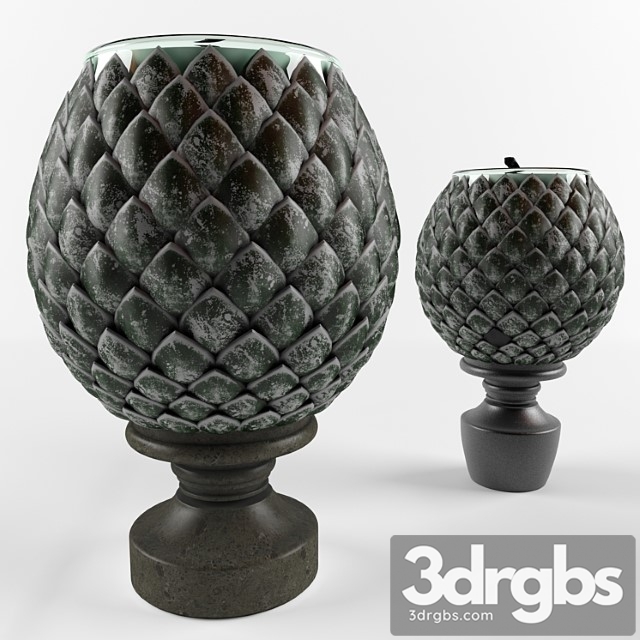 Candlestick in the form of decorative cones 3dsmax Download - thumbnail 1