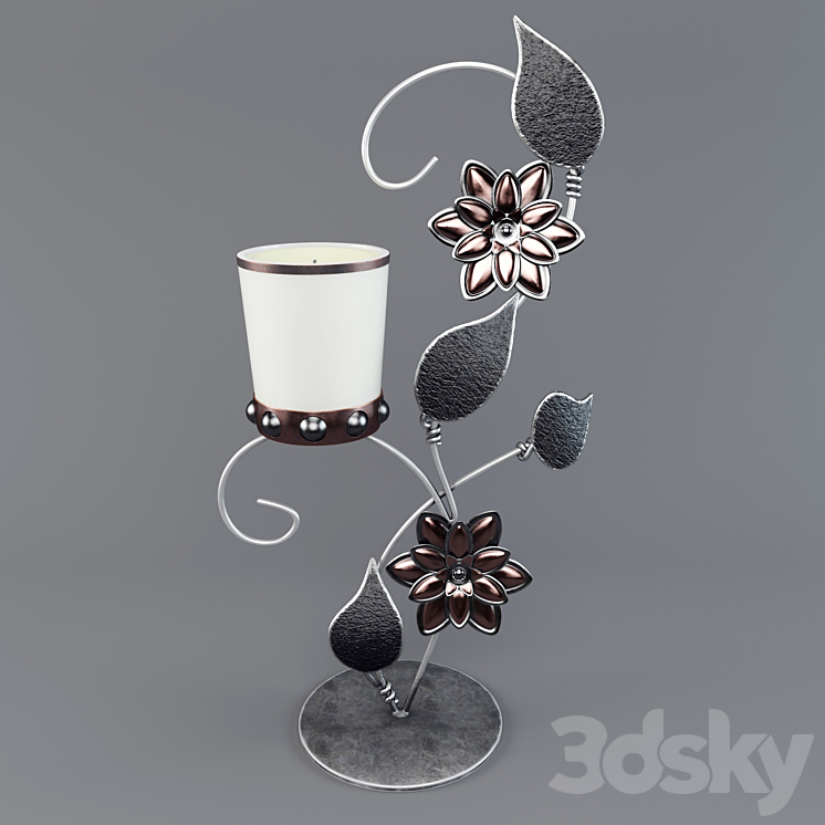 Candlestick "Pearl belt" 3DS Max - thumbnail 2