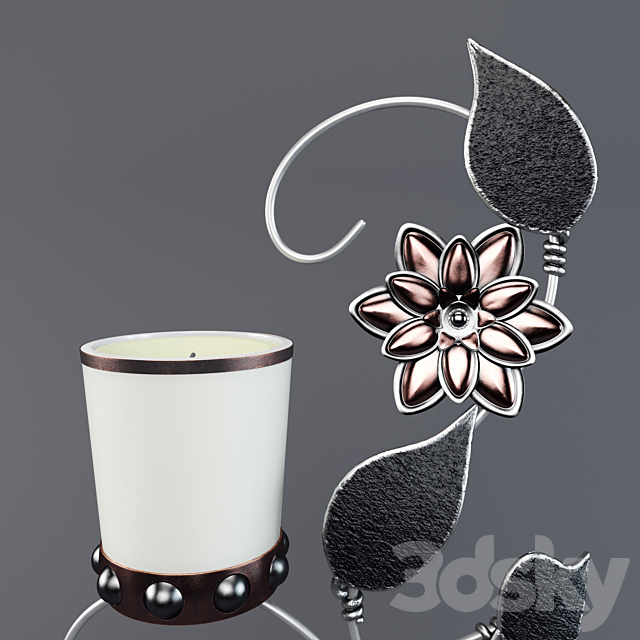 Candlestick “Pearl belt” 3DS Max Model - thumbnail 3