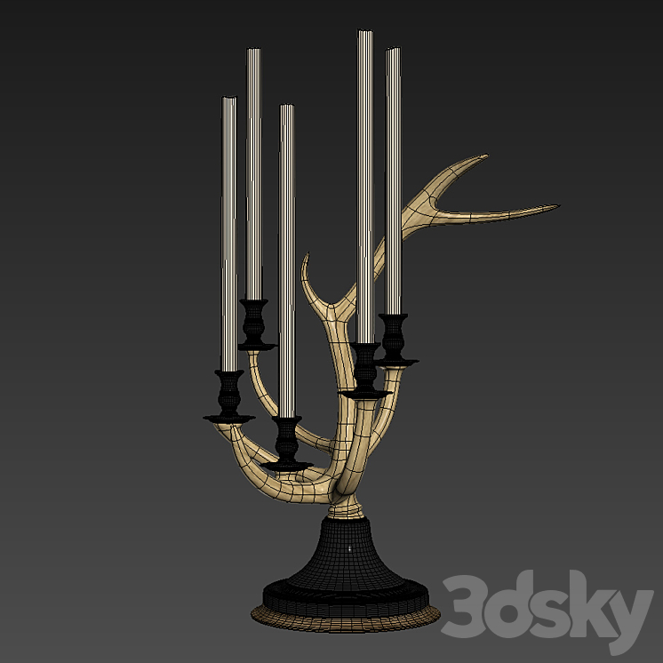 Candlestick Ralph Lauren CHANNING 5-LIGHT CANDELABRA 3DS Max - thumbnail 2