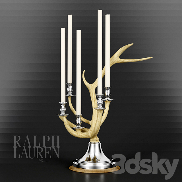 Candlestick Ralph Lauren CHANNING 5-LIGHT CANDELABRA 3DSMax File - thumbnail 1