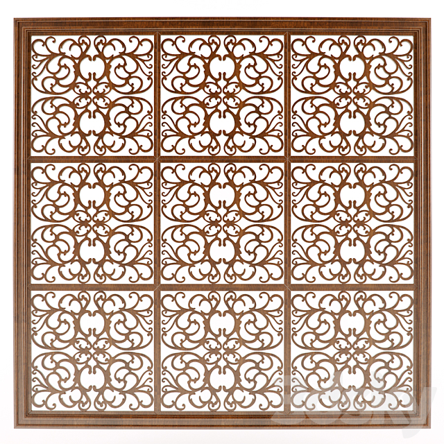 Carved panel from the groups 3DSMax File - thumbnail 1