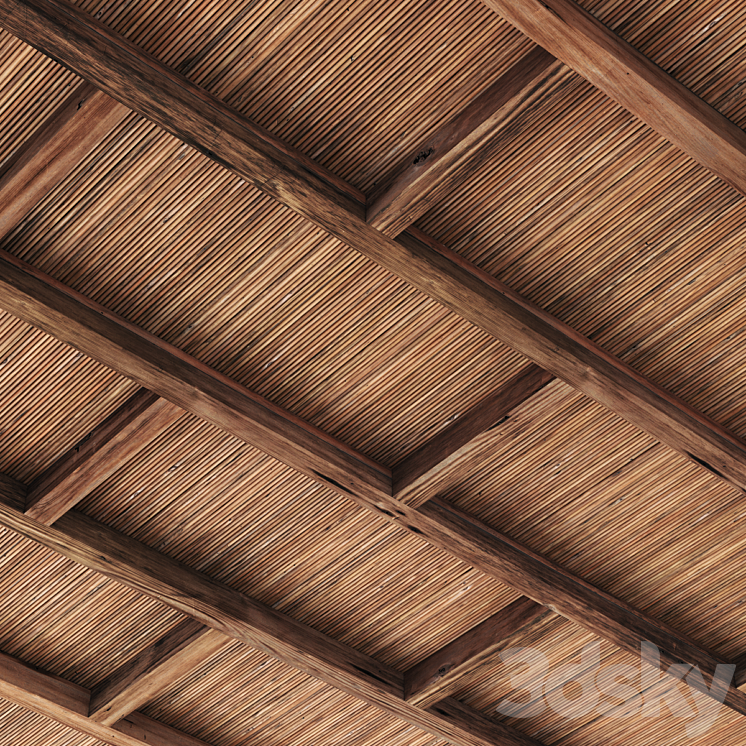 Ceiling beam n12 3DS Max Model - thumbnail 2