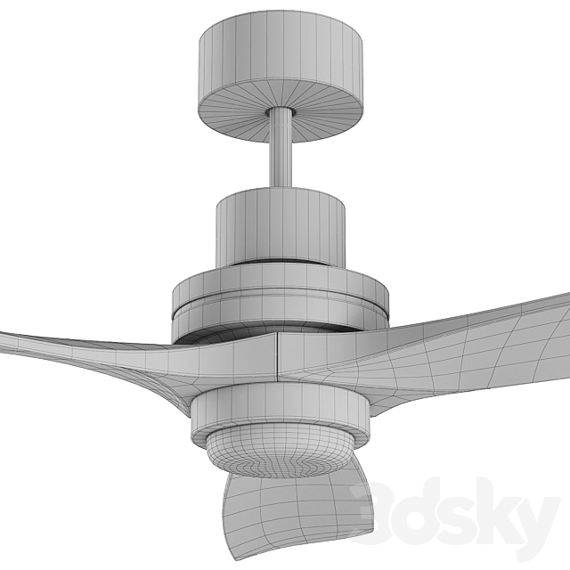 Ceiling Fan LANTAU-G LED 3DS Max Model - thumbnail 6