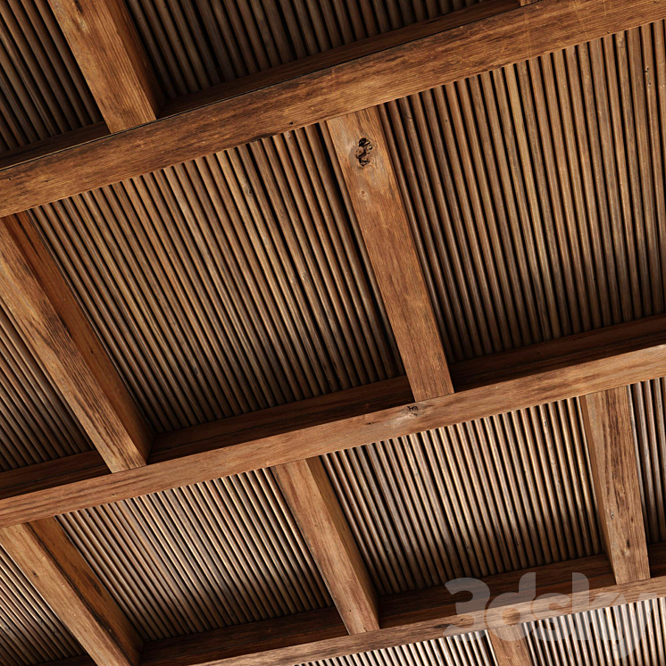 Ceiling on beams No. 8 3DS Max Model - thumbnail 2