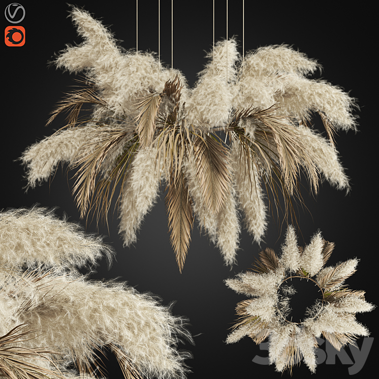 Ceiling pampas 02 3DS Max - thumbnail 1