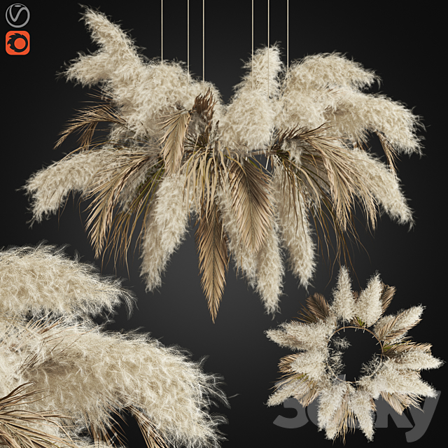 Ceiling pampas 02 3DSMax File - thumbnail 1