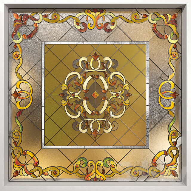 Ceiling stained glass 3DSMax File - thumbnail 1