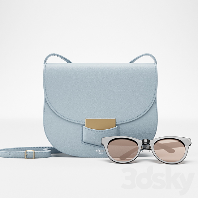 Celine – Small shoulder bag 3DSMax File - thumbnail 1