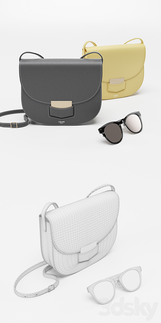 Celine – Small shoulder bag 3DSMax File - thumbnail 3