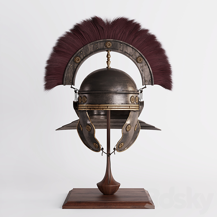 Centurion helmet 3DS Max - thumbnail 1