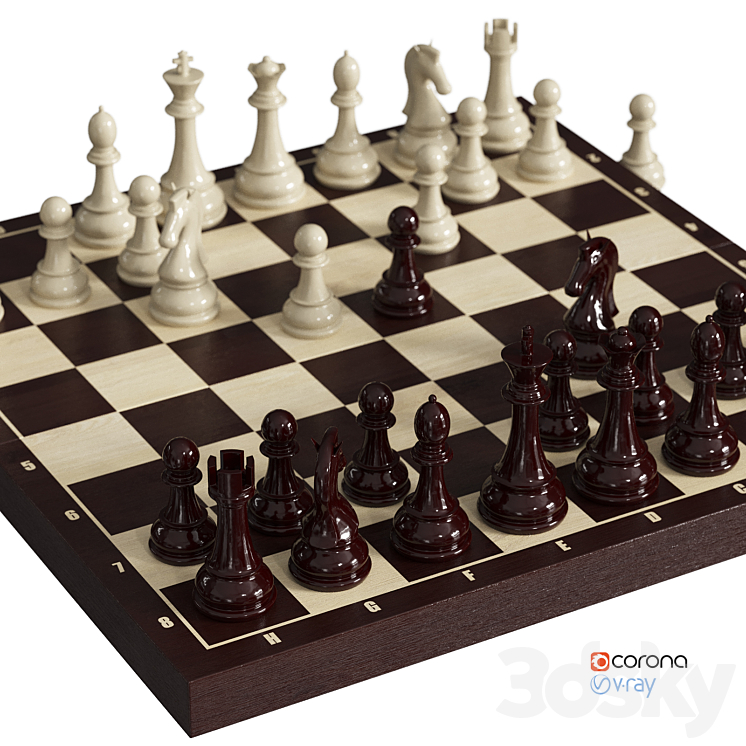 Chess 3DS Max Model - thumbnail 2