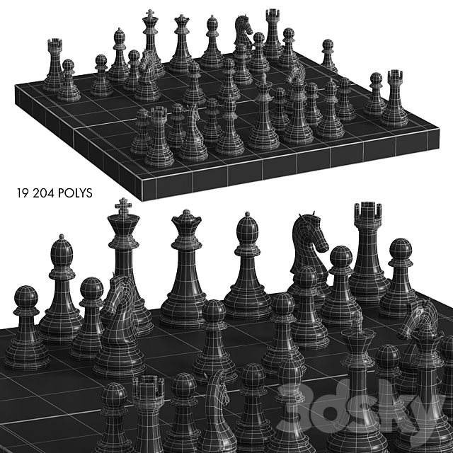 Chess 3DS Max Model - thumbnail 4