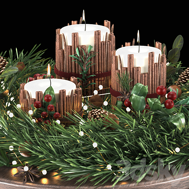 Christmas Decoration 3 3DS Max Model - thumbnail 2