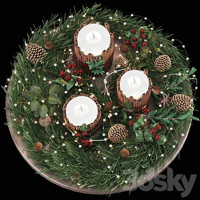 Christmas Decoration 3 3DS Max Model - thumbnail 3