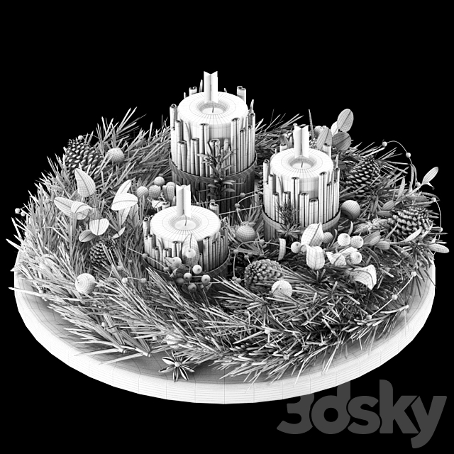 Christmas Decoration 3 3DS Max Model - thumbnail 4