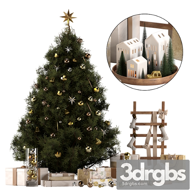 Christmas Decoration Set 02 3dsmax Download - thumbnail 1