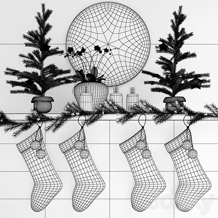 Christmas decorations 03 3DS Max - thumbnail 2