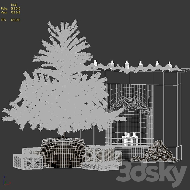 Christmas decorations 05 3DSMax File - thumbnail 2