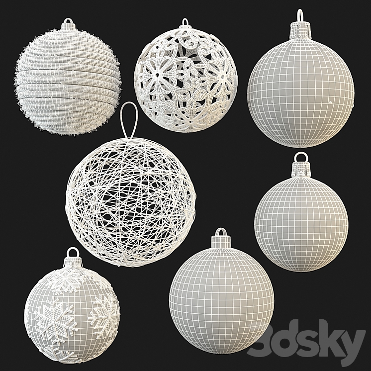 Christmas decorations 3DS Max - thumbnail 2