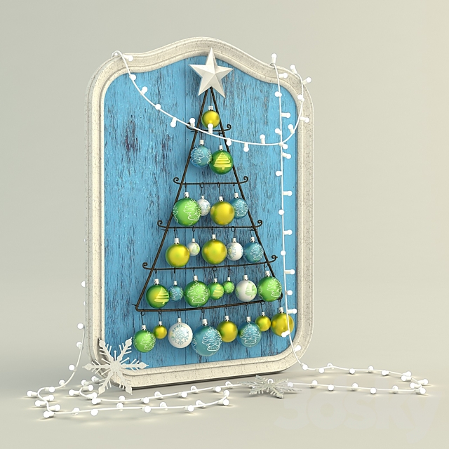 Christmas decorations 3DSMax File - thumbnail 1