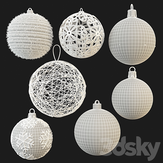 Christmas decorations 3DSMax File - thumbnail 2