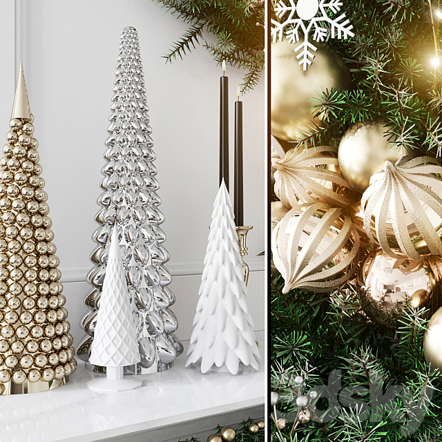 Christmas Decorative set sk_1 (Vray) 3DSMax File - thumbnail 4