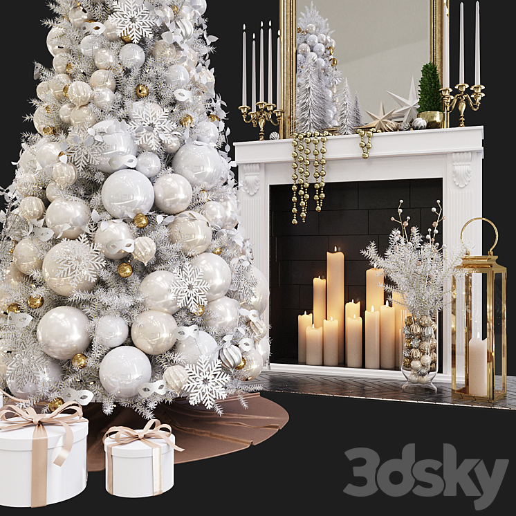 Christmas Decorative set sk_2 (Corona) 3DS Max - thumbnail 2