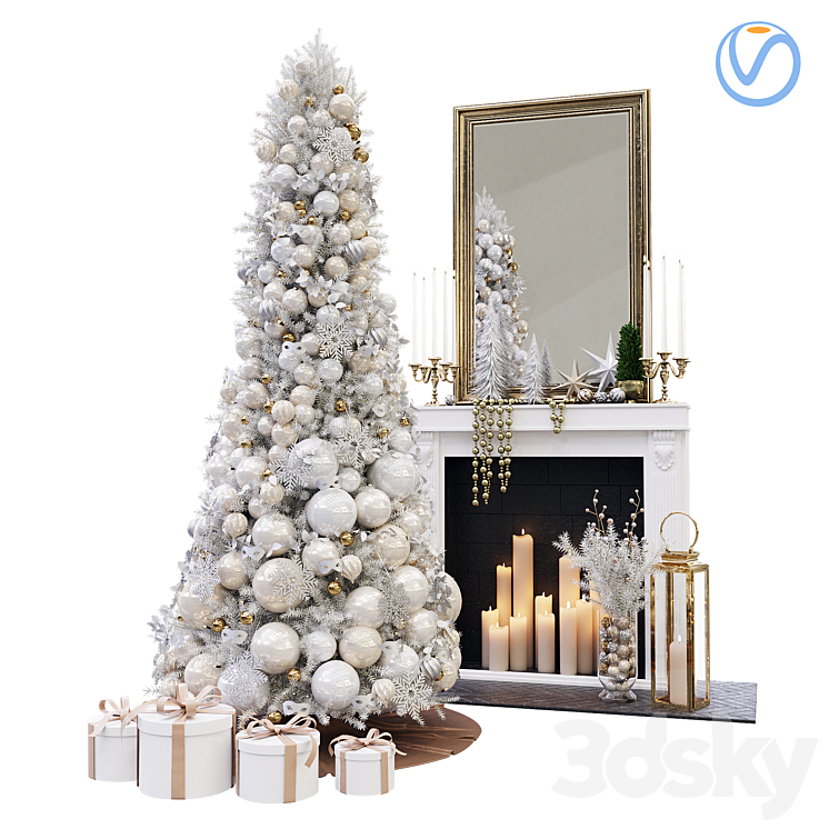 Christmas Decorative set sk_2 (Vray) 3DS Max - thumbnail 1