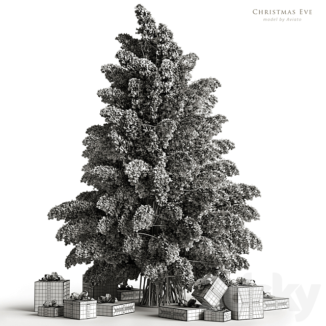 Christmas Eve 3DS Max Model - thumbnail 4