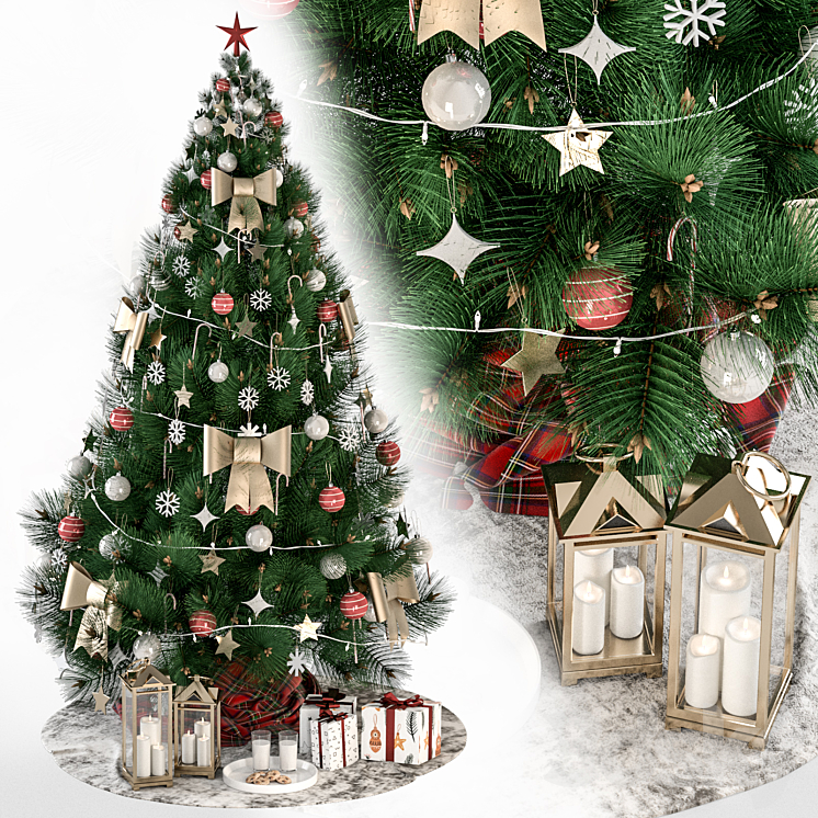 Christmas tree 2020 3DS Max - thumbnail 1