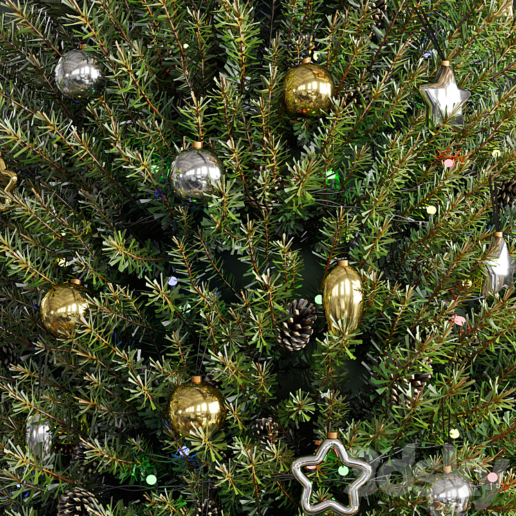 Christmas tree 2023 3DS Max Model - thumbnail 2