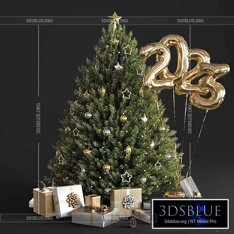 Christmas tree 2023 3DS Max - thumbnail 3