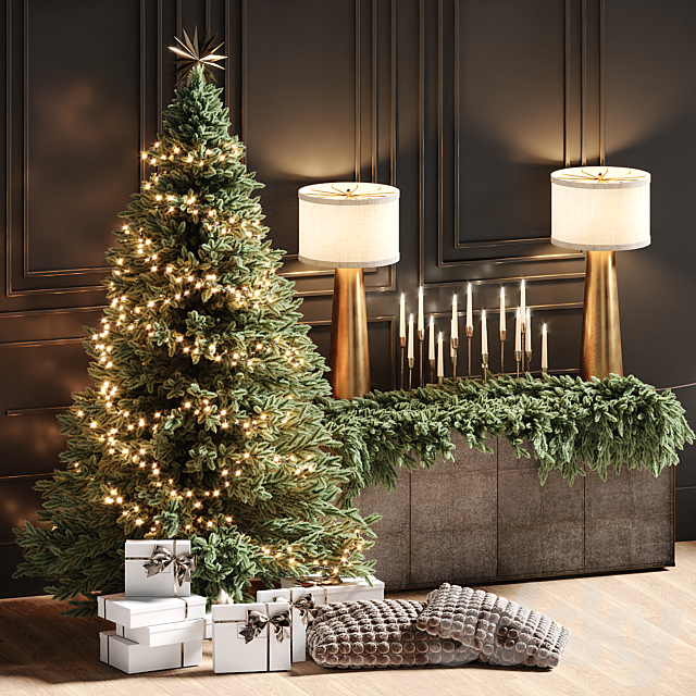 Christmas tree 3 3DS Max Model - thumbnail 3