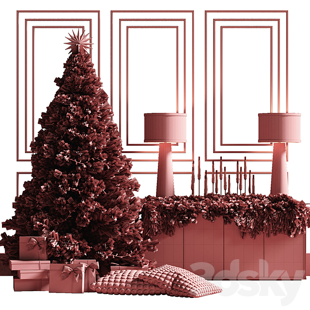 Christmas tree 3 3DS Max Model - thumbnail 5