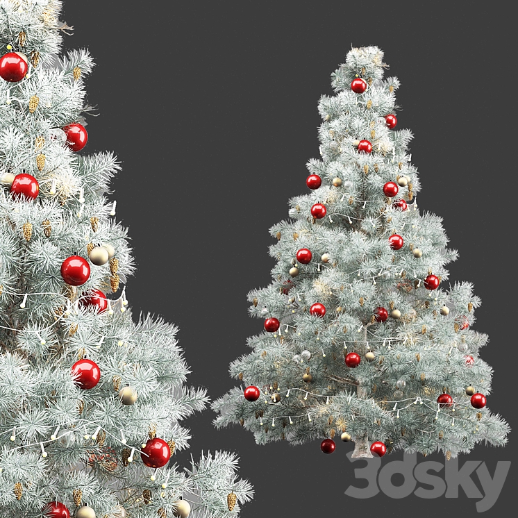 Christmas tree 3DS Max Model - thumbnail 3