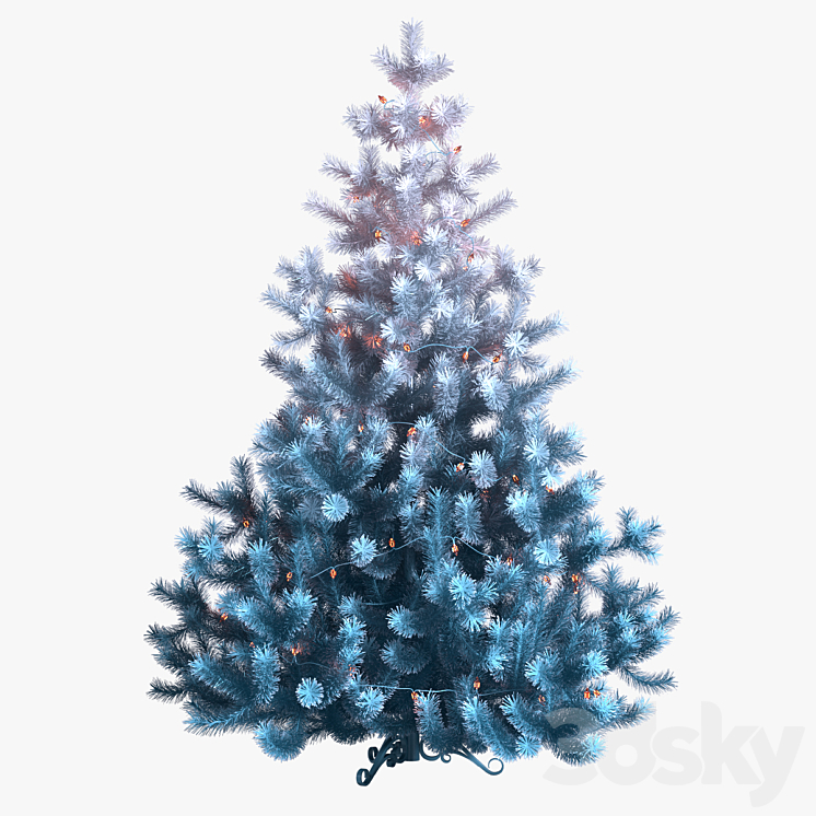 Christmas Tree 3DS Max Model - thumbnail 1