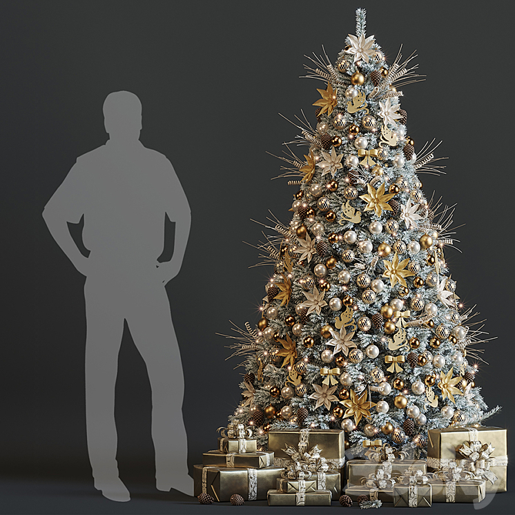 Christmas tree 3DS Max - thumbnail 2