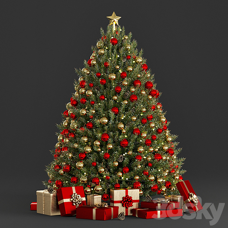 Christmas tree 3DS Max - thumbnail 1