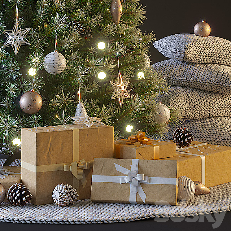 Christmas tree 3DS Max - thumbnail 2