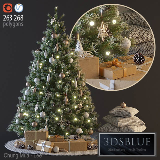 Christmas tree 3DS Max - thumbnail 3