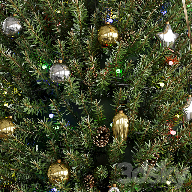 Christmas tree 3DS Max Model - thumbnail 5