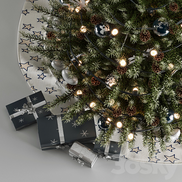 Christmas tree 3DS Max Model - thumbnail 2