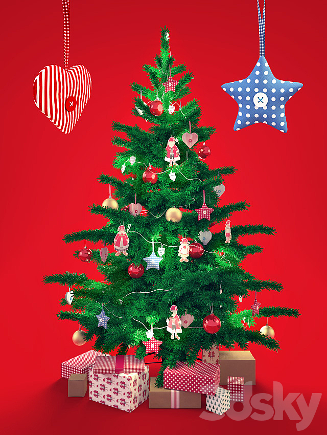 Christmas tree 3DSMax File - thumbnail 1