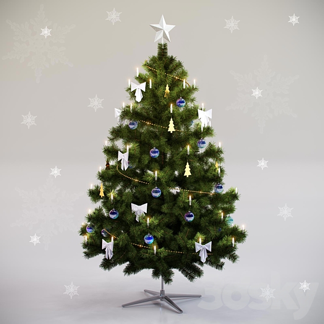 Christmas tree 3DSMax File - thumbnail 1