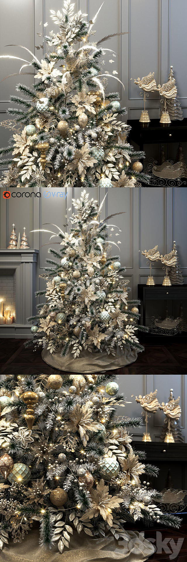 Christmas tree 3DSMax File - thumbnail 1