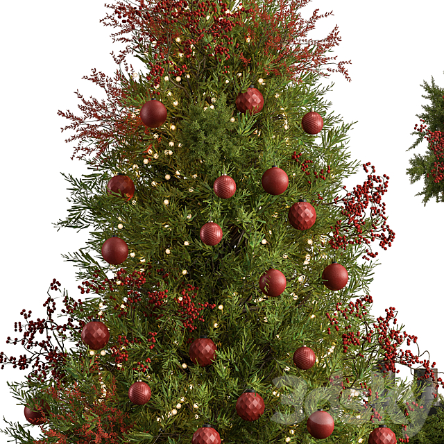 Christmas Tree and Decoration 46 3DS Max Model - thumbnail 4