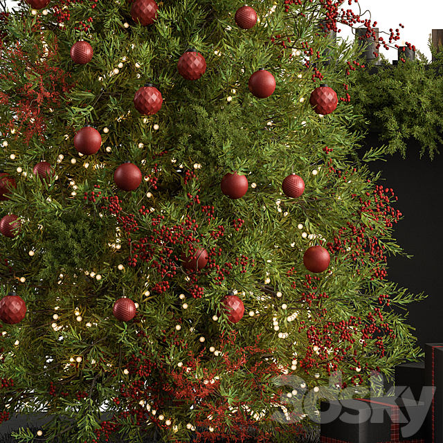 Christmas Tree and Decoration 46 3DS Max Model - thumbnail 5